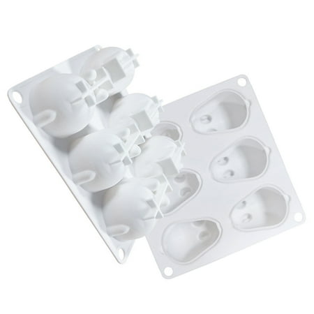 

Rabbit Shape Mousse Cake Decoration Moulds with Flexible Silicone Material Stencil for Home Kitchen Bakery Supplies White