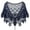 dark blue, variant on Evening Shawl with Sequin Trim, Women's Formal Party Wrap for Wedding & Banquet,one size fits all,black