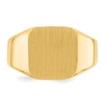 thumbnail image 2 of Auriga Fine Jewelry 14K Yellow Gold 13.0x12.0 mm Closed Back Signet Ring for Mens Size 10, 2 of 6