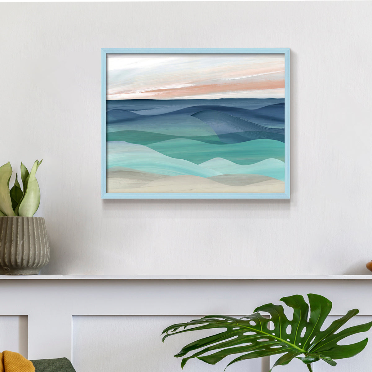 Shifting Seas by Carol Robinson - Restickable Framed Giclée Print
