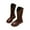 Brown, variant on Otqutp Baby Causal Footwear Winter Warm Girls' Ankle Boots Mid Leg Solid Color Zipper Classic Everything for 3 To 12 Years