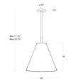thumbnail image 2 of Regina Andrew 17-1005WT Bluff 16" Wide Outdoor Pendant - White, 2 of 6