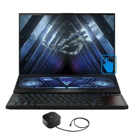 ASUS ROG Zephyrus Duo 16 Gaming/Entertainment Laptop (AMD Ryzen 7 6800H 8-Core, 16.0in 165Hz Touch Wide UXGA (1920x1200), GeForce RTX 3060, Win 11 Pro) with G5 Essential Dock
