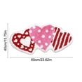 thumbnail image 2 of Dadiaei Valentine Day Bathroom Rugs Double Heart Shaped Love Decorative Red Shower Mat Non Slip Washable Front Door Mat for Home Living Room Bedroom Bathroom Decor, 2 of 6