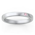 thumbnail image 3 of Stackable Birthstone Ring with Engraving - Pink Tourmaline (October), 3 of 7