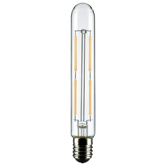 Satco 4W T6.5 LED Clear Intermediate Base 3000K Warm White 400 Lumens 120v