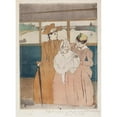 thumbnail image 2 of Mary Cassatt 14x18 Gold Ornate Wood Frame and Double Matted Museum Art Print Titled - In the Omnibus (1890-1891), 2 of 4