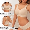 thumbnail image 5 of LOUMILEO Women's Seamless Bras Supportive No Underwire Bra Comfortable Push Up Bralettes Full Coverage T-Shirt Bra, 5 of 7