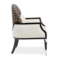 thumbnail image 4 of Michael Amini La Francaise Chenille Accent Chair - Cafe au Lait/Black, 4 of 15