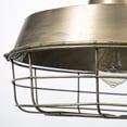 thumbnail image 5 of Mercana Furniture Tahla 14x 14.5 Gold Toned Metal Cage Pendant Light, 5 of 7