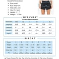 thumbnail image 4 of Women's High Waist Running Shorts Quick-Drying Sports Exercise Shorts with Mesh Lined Zipper Pockets, 4 of 5