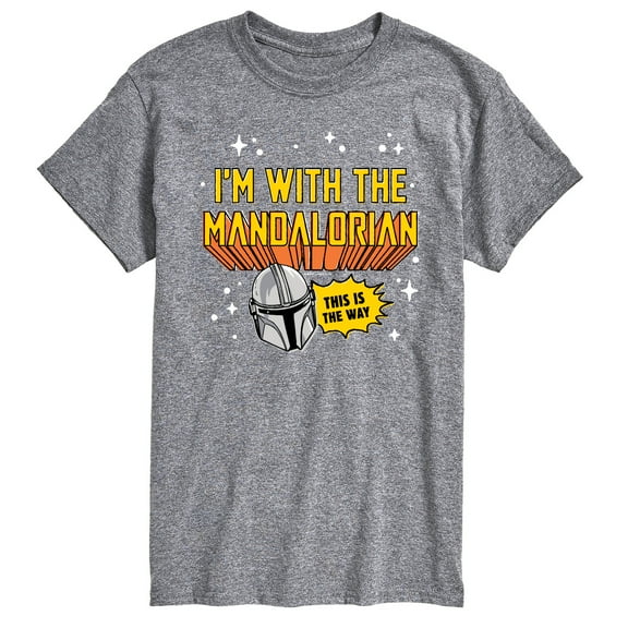 Star Wars - The Mandalorian Im With Mando - Men's Short Sleeve Graphic T-Shirt