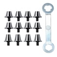 thumbnail image 4 of 12 x Clavos para zapatos de fútbol Tacos de fútbol M5 Tacos de rugby Clavos universales para atletismo Gris con llave, 4 of 8