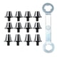 thumbnail image 4 of 12 x Clavos para zapatos de fútbol Tacos de fútbol M5 Tacos de rugby Clavos universales para atletismo Gris con llave, 4 of 8