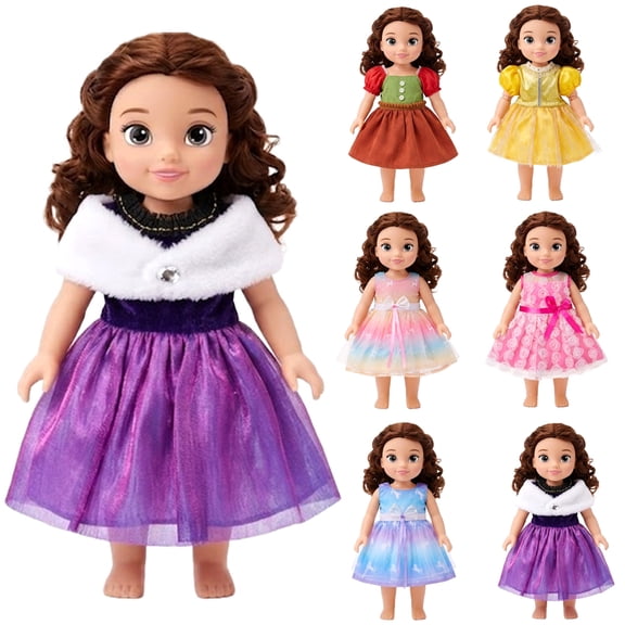 Zacro American 18 inch Doll Clothes Accessories Include Doll Clothes Princess Dress Outfit for 18 inch Dolls Gift for Girls