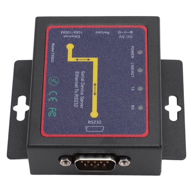 Adaptador De Red Serie RJ45 A RS232, TCP IP Ethernet A Servidor De Dispositivo Serie RS232 TXI022 Para Lector De Tarjetas Para