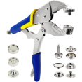 thumbnail image 1 of Outil de Bouton-Pression, Outil de Bouton-Pression pour Couvertures de Bateau, Kit de Boutons-Pression en Toile Robuste Comprend 40 Ensembles de Boutons-Pression en Acier Inoxydable 15mm, Bleu, 1 of 6