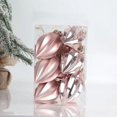 thumbnail image 3 of Decoración navideña, 12 piezas/juego, bolas irregulares de plástico, coloridas, para colgar en el árbol de Navidad, suministros para fiestas navideñas en el hogar, 3 of 5