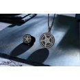 thumbnail image 2 of Collar Satánico MEALGUET Sigilo de Lucifer Pentagrama Baphomet Acero Inoxidable Gótico, 2 of 2