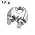thumbnail image 4 of Unique Bargains 304 Stainless Steel Wire Rope Clip Clamp for 4mm Diameter Cable, 8 Pack, 4 of 5