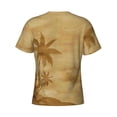 thumbnail image 6 of Vsdgher Retro Palm Tree Print Men's Dry Fit Mesh Athletic Shirts Moisture Wicking Tennis T-Shirt Tops, 6 of 9