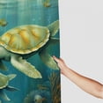 thumbnail image 3 of Orinice  Green Sea Turtle Shower Curtain for Bathroom, Ocean Beach Coastal Under The Sea Shower Curtain Set Waterproof Fabric Bathtub Curtain Decor with 12 Hooks,  69x72, 3 of 7