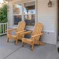 thumbnail image 6 of Yaheetech 2-piece Wood Folding Adirondack Chair, Brown, 6 of 9