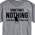 thumbnail image 3 of Instant Message - Camping - Sometimes Nothing is the Right Thing to Do - Men's Short Sleeve Graphic T-Shirt, 3 of 6