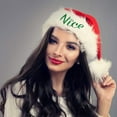 thumbnail image 2 of Festive Embroidered Christmas Hat for Adult Holiday Parties and Seasonal Celebrations with Large Design, 2 of 5