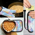 thumbnail image 5 of Yayeee Oven Mitts and Pot Holder Set of 2 Heat Resistant Kitchen Gloves Baking Hot Pad, Watercolor Ice Cream Pattern, 5 of 5
