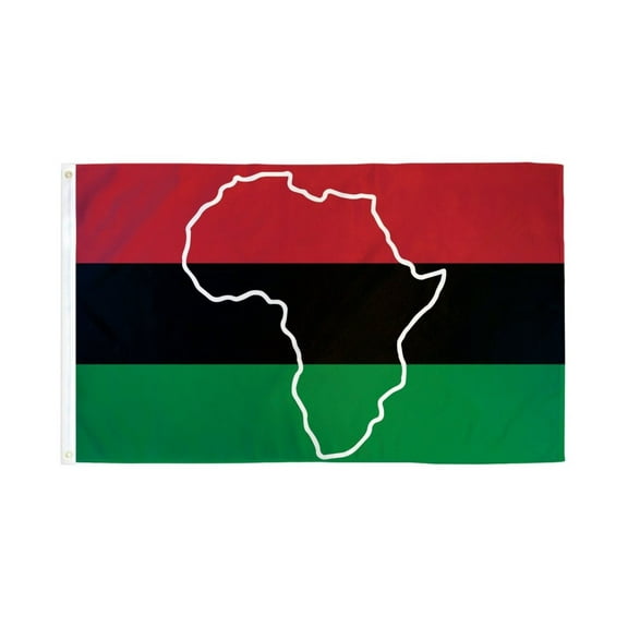 AFRO American Map Flag 3x5ft Poly
