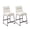 Vanilla, variant on Roundhill Furniture Milos Upholstered 26-inch Counter Height Stools, Set of 2