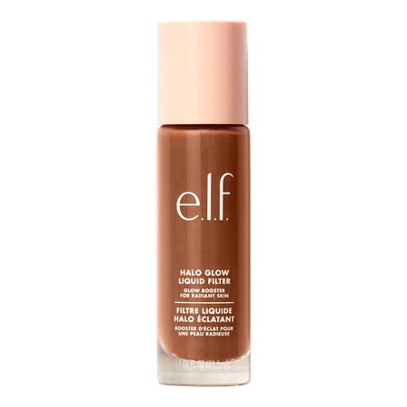 E.L.F. Halo Glow Liquid Filter, Complexion Booster For A Glowing, Soft-Focus Look, Infused With Hyaluronic Acid, Vegan & Cruelty-Free, 7 Deep/Rich.