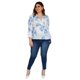 thumbnail image 5 of Blusa escote cruzado Tallas Extras, 6879 (Blanco floreado) blanco 38 JON & ANNA BL-JON-6879-BLANCO, 5 of 6