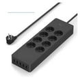 thumbnail image 2 of Power Strip with Extension Cable Electrical Sockets with USB Ports Surge Protector for Home Office Network Filter, 2 of 6