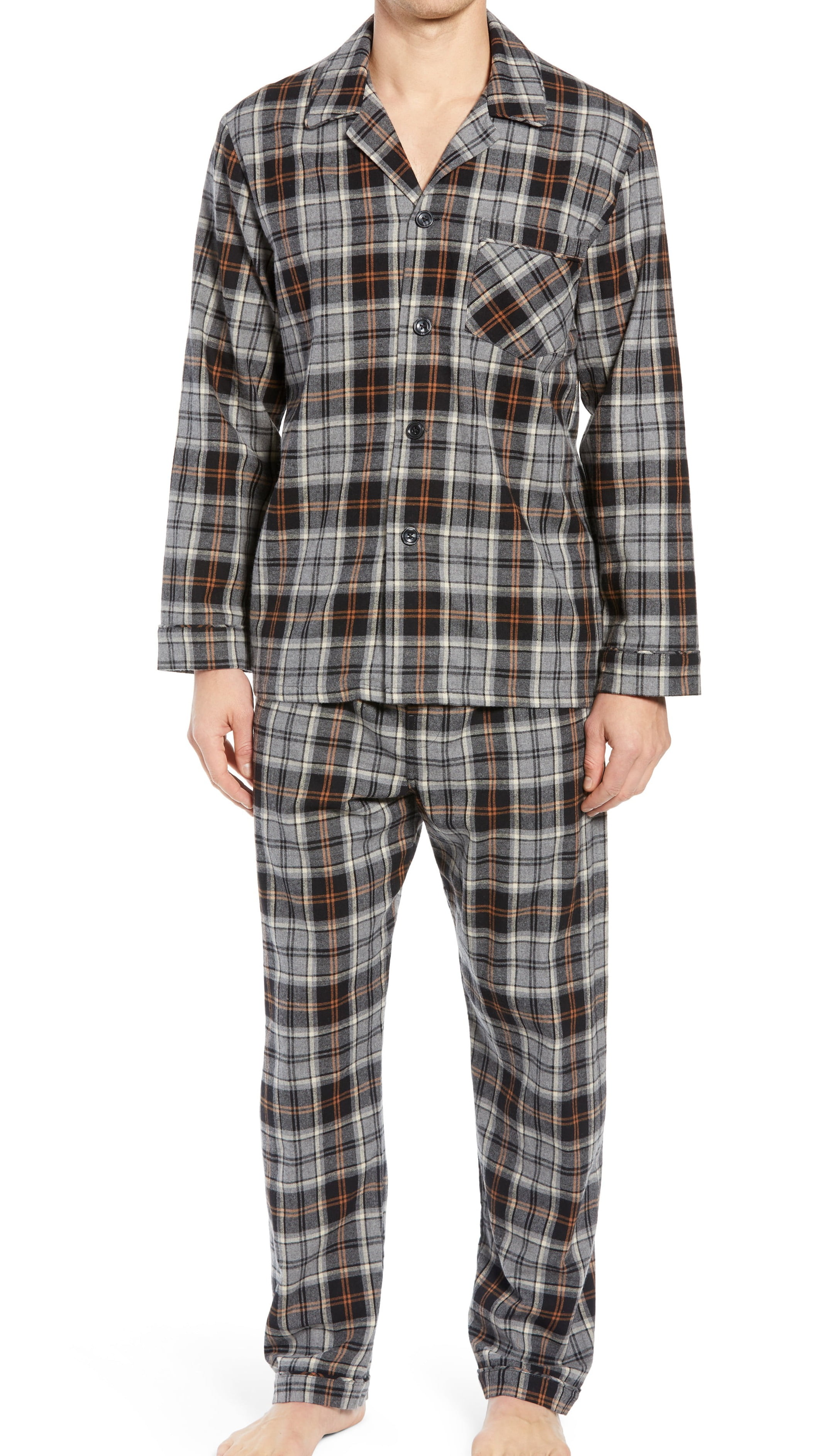 Majestic International - Mens Pajama Sets Plaid Sleepwear XL - Walmart ...