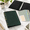 Green-1 Inch, variant on 3 Ring Binder 2 Inch Black Vintage Leather Style Organizer with Pockets and Dividers