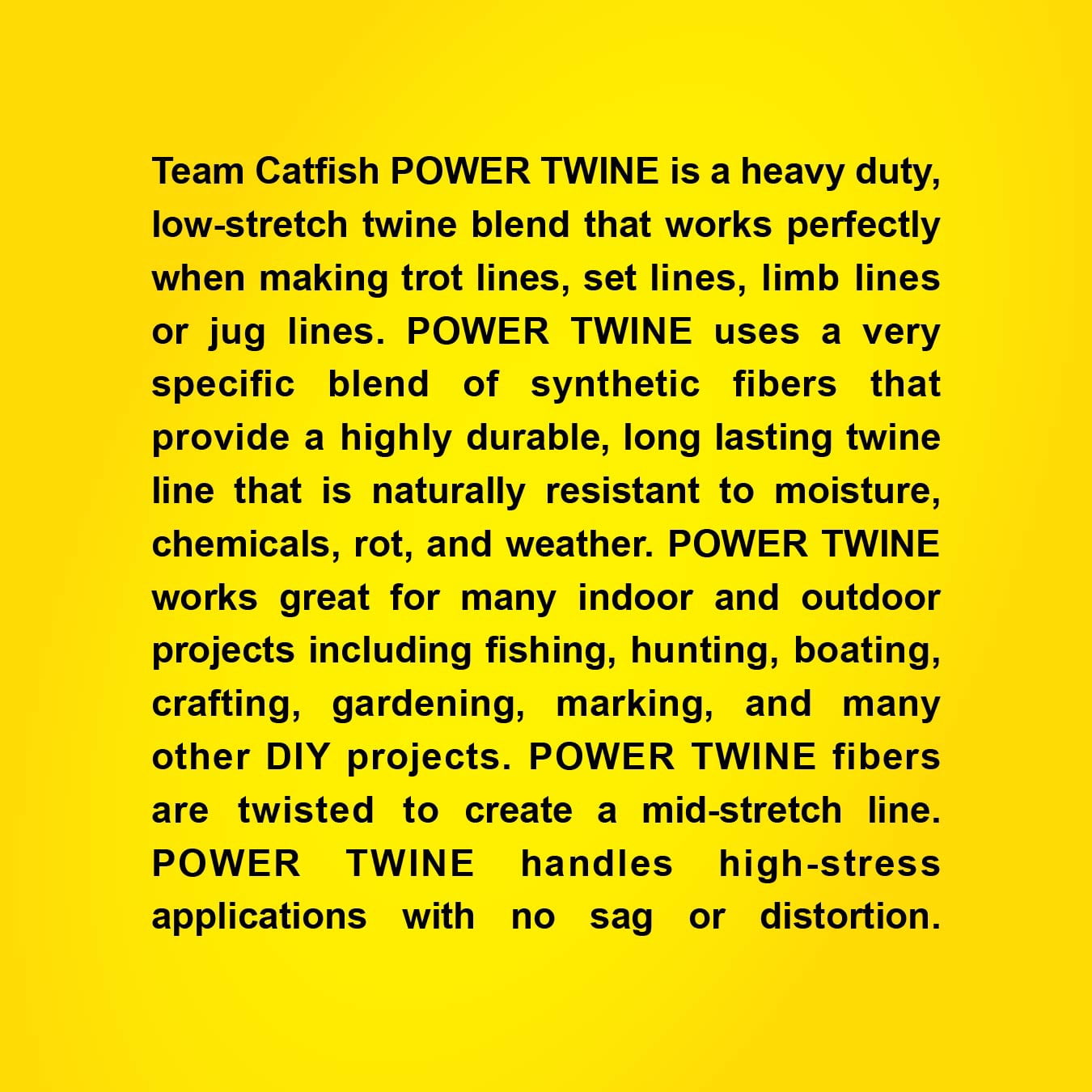 Team Catfish Power Twine 300ft 72lb test white