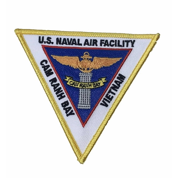 NAF Cam Ranh Bay Vietnam Patch – Plastic Backing Sew On, 4.25