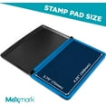 thumbnail image 3 of MaxMark Large Blue Stamp Pad - 2-3/4 by 4-1/4 - Premium Felt Pad, 3 of 6