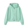 thumbnail image 7 of BLVB Womens Zip up Hoodies Jackets Cropped Sweatshirts Fall Outfits Casual Comfy Workout Tops Winter Clothes, 7 of 7