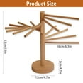 thumbnail image 6 of RZVNMKO Collapsible Pasta Drying Rack with 16 Suspension Rods Homemade Fresh Noodle Hanger Easy Storage and Quick Set-Up Hanging Rack for Home Kitchen, 6 of 11