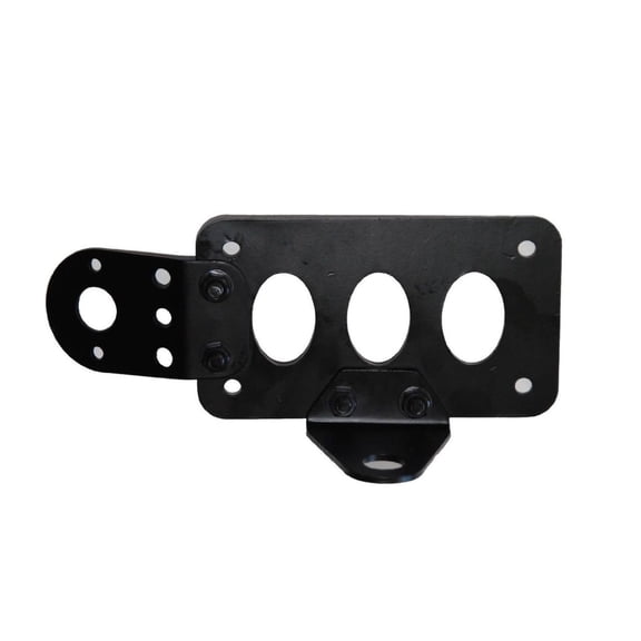 (W) Axle Mount Plate Holder Motorcycle Side License Tail Light Relocator Custom Cafe