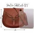thumbnail image 3 of Rustic town 13" Genuine Leather Handmade Crossbody Sling Handbag for Ladies, 3 of 7