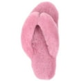thumbnail image 6 of Womens Genuine Full Sheepskin Slip On Toe Post Flip Flop Slider Slippers - Rose - US 11, 6 of 7