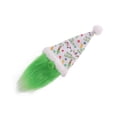 thumbnail image 1 of Bewildely Cubierta navideña para botella de vino, sombrero de cerveza, barba verde, sombrero de estilo de felpa, accesorios de decoración Kits de decoración para fiestas Blanco Bewildely HA068778-02, 1 of 6