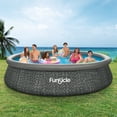 thumbnail image 4 of Funsicle Quickset 14’ x 36” Round Inflatable Top Ring Above Ground Swimming Pool Set, 4 of 7