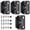 Black, variant on 4 Pack (2 Pairs) 1/2" Overlay Cabinet Hinges, Matte Self-Closing Semi-Concealed Partial Wrap Face Frame Hinges, Durable Easy Install for Cabinet Doors