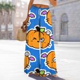 thumbnail image 2 of Bovemsi Wide Leg Pants for Women Printed Casual Pants, Wide Elastic Waist Trousers With Pockets Fashion Outfits Clothes XXXL Blue, 2 of 4