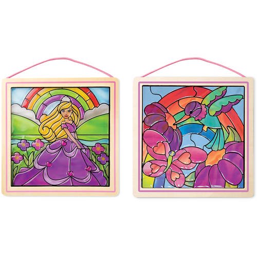 Melissa & Doug Stained Glass Made Easy Activity Kits Set Rainbow